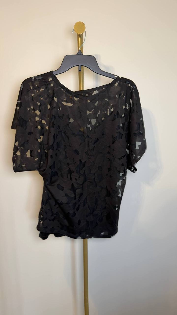 BOSS Orange Floral Lace Top Black XL NWT $99