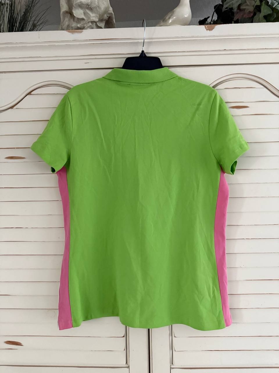 Tommy Hilfiger Zip Polo – Green Combo, Size L