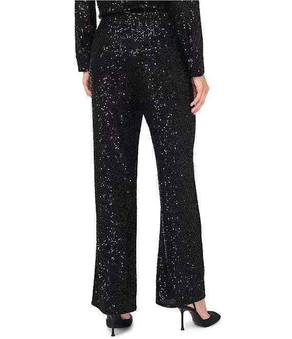 Vince Camuto Sequined Flared Pants Black Size 1X NWOT $89