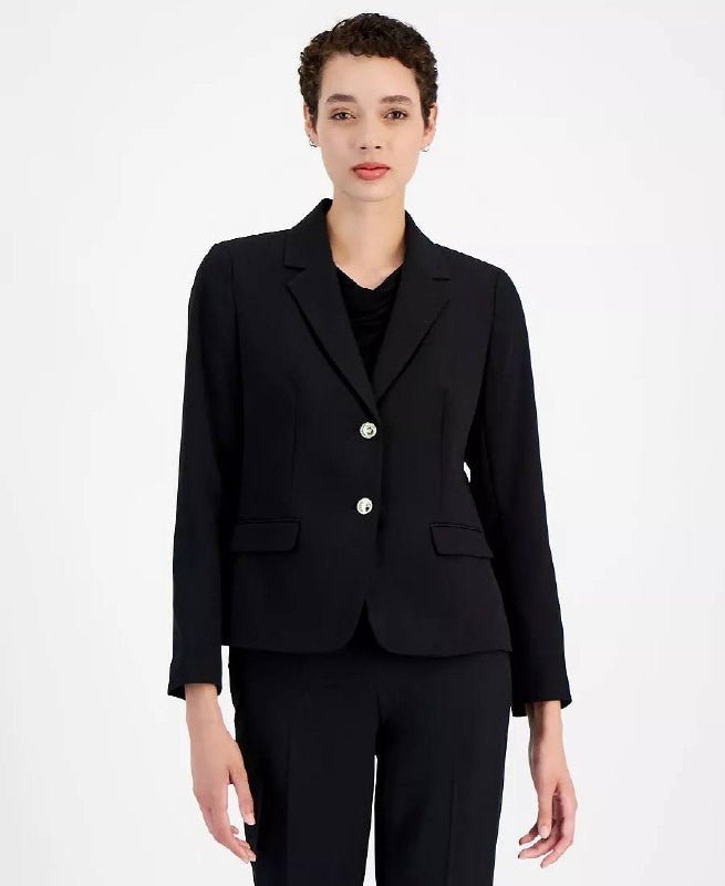 Kasper Two‑Button Blazer Black Size 2P NWT msrp$119