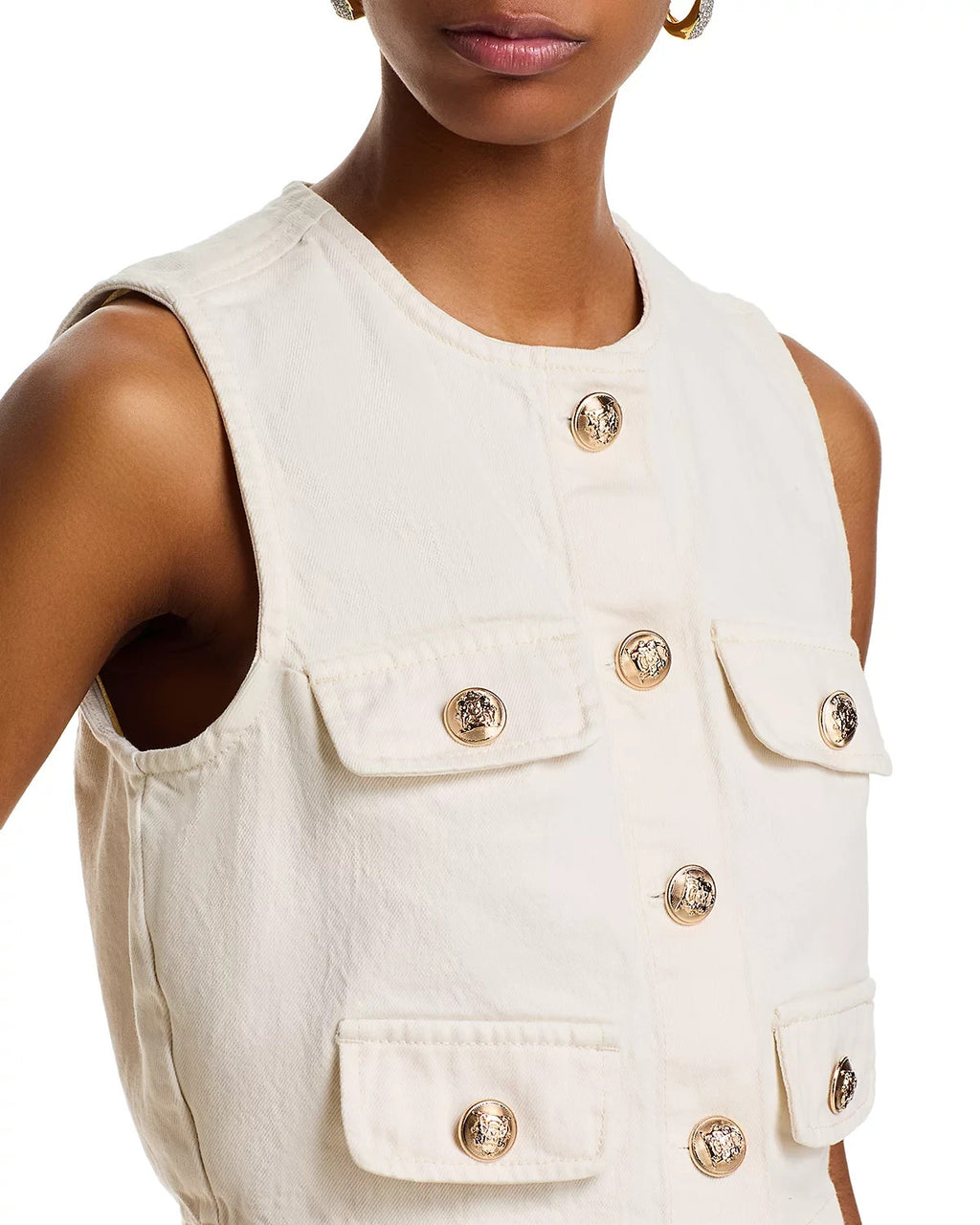 BLANKNYC Sugar Coat Sleeveless Denim Vest – Size XS
