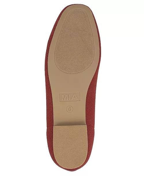 MIA Rasia Ballet Knit Round Toe Flats Red Women’s 8.5M NWB $70