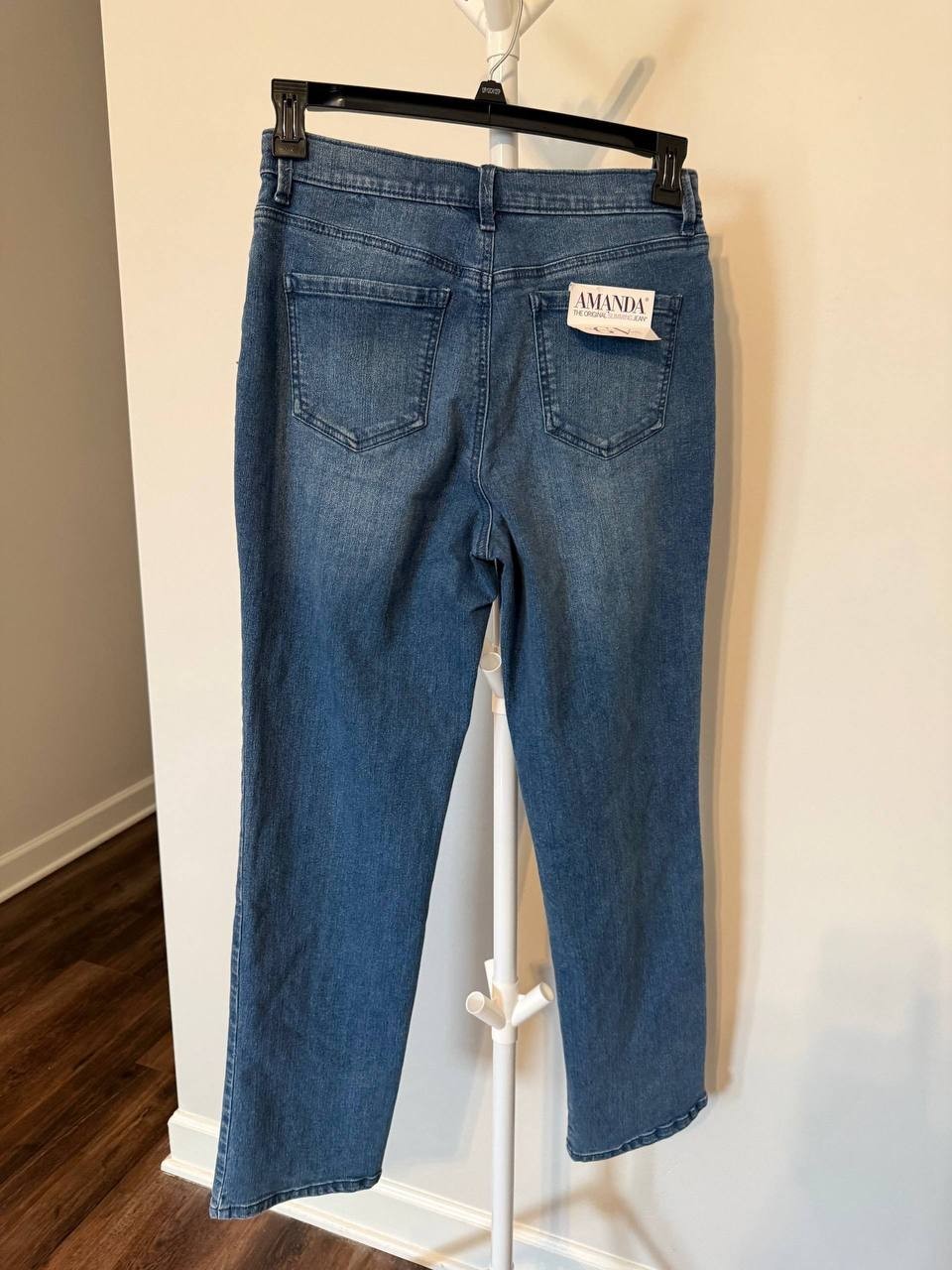 Gloria Vanderbilt Pull‑On Straight Pants BLUE Size 10 NWT MSRP$55