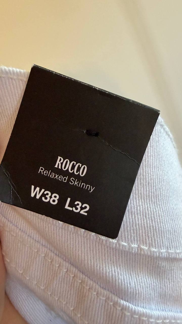 True Religion Men’s Rocco Skinny Jeans White W38 L32 $169 NWT