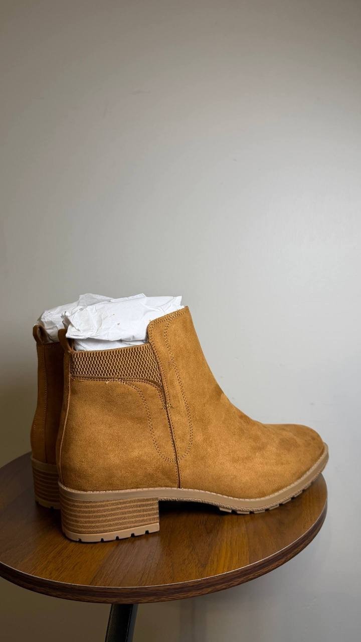 Style & Co Graciee Lug Booties Brown Women’s 8.5W Microfiber NWB $69.90