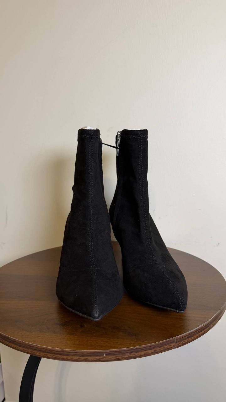 Anne Klein Black Man‑Made Reesse Heeled Boots 6.5M New in Box MSRP $119