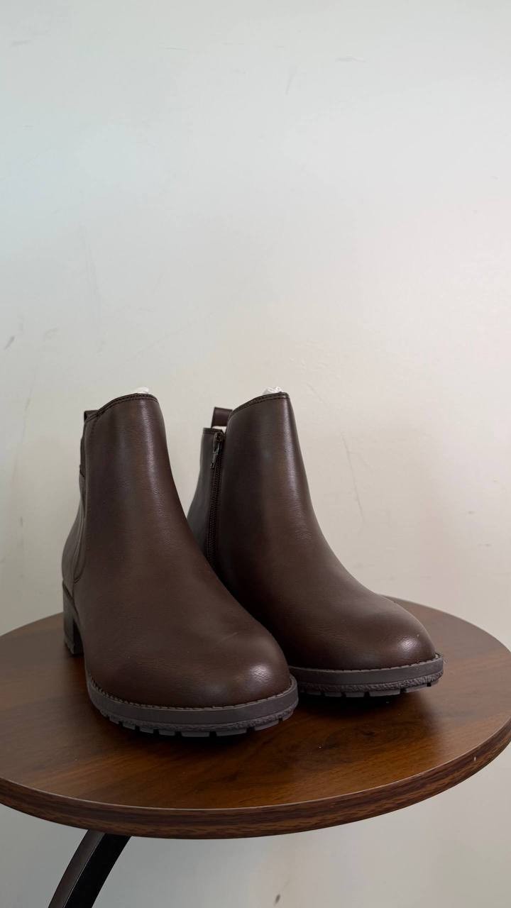 Style & Co Graciee Women’s Lug Booties Dark Roast 7W Man‑Made $69.90 NWB