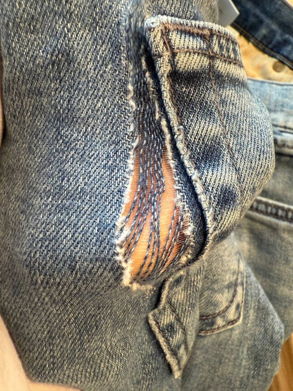 Rag &amp; Bone New York Slim Fit Jeans 33W x 32L Blue Denim Men Pre-owned Fair