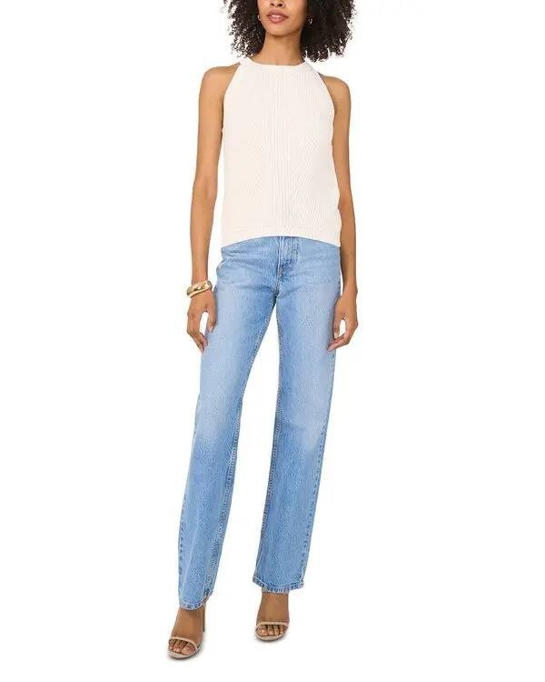 Vince Camuto Ivory Pointelle Knit Tank Top XL Lightweight Casual Top