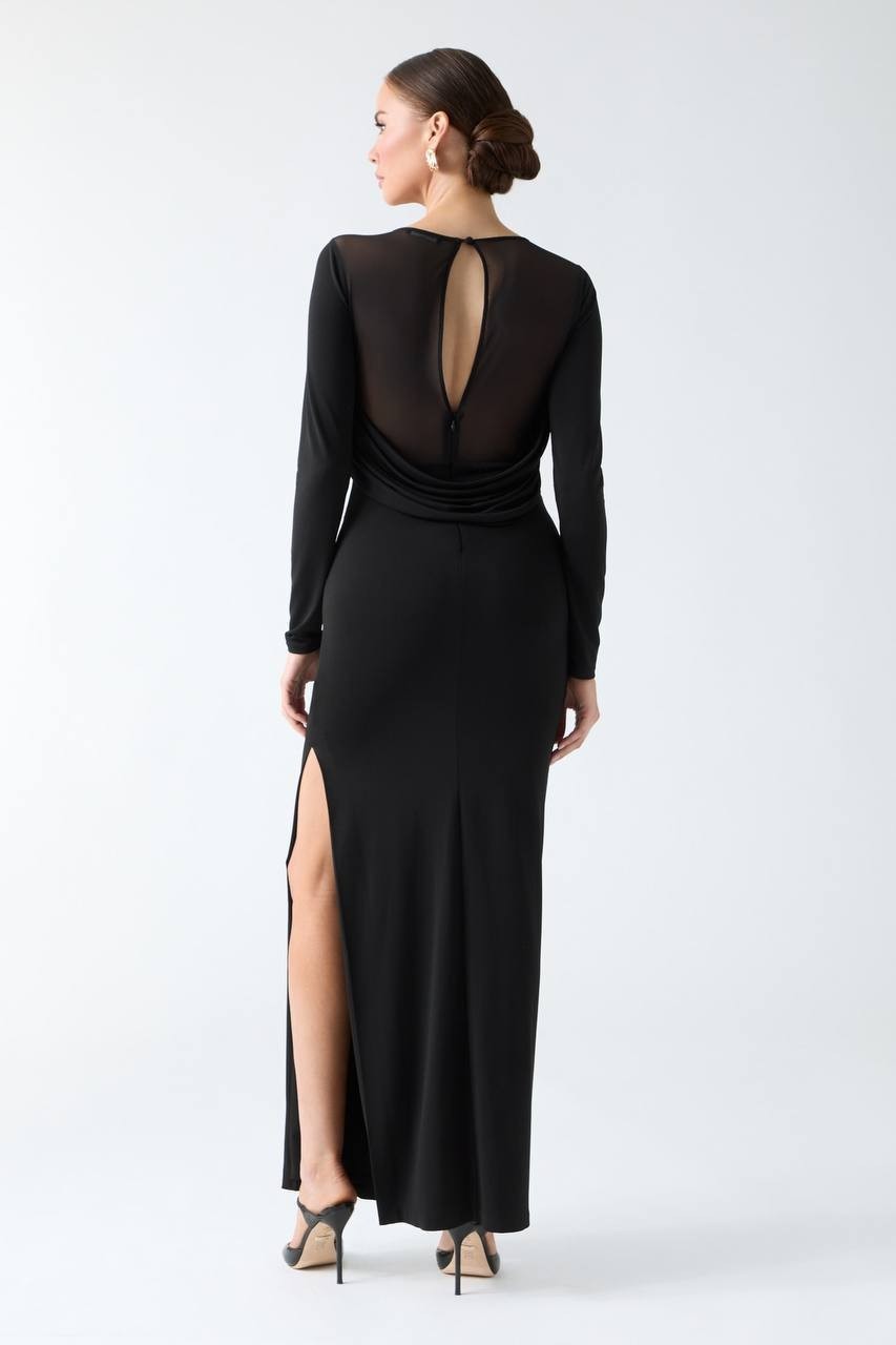 Marciano by Guess Eco Audrina Maxi Dress Jet Black Size 6 NWT $280