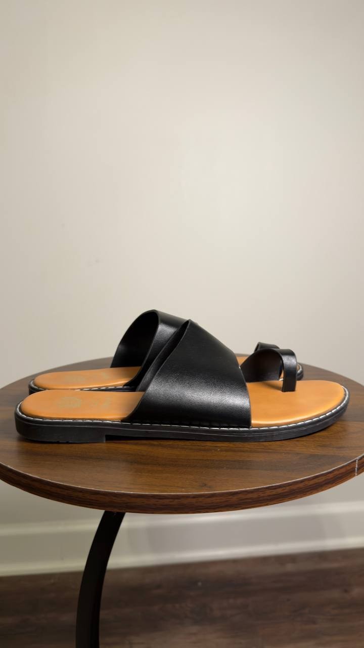 GC  Shoes  Flat  Sandals  Black  9  New  $55