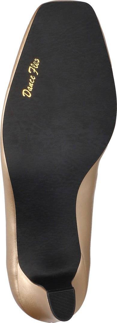Easy Street Toe Pumps 7M Gold Synthetic Heels New in Box