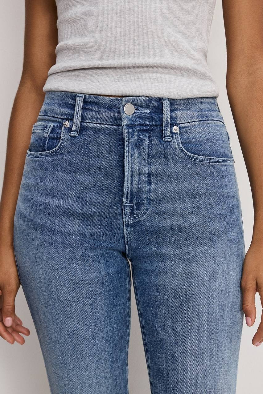 Good American Good Legs Flare Jeans Indigo Size 4 NWT $128