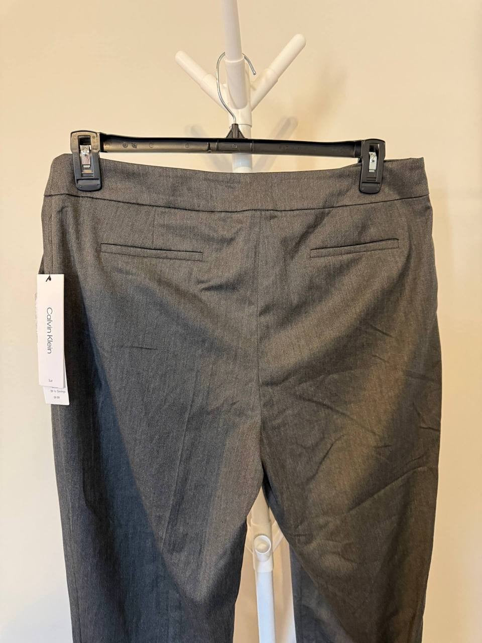 Calvin Klein Herringbone Cuffed Ankle Pants – Size 12 – NWT – $99