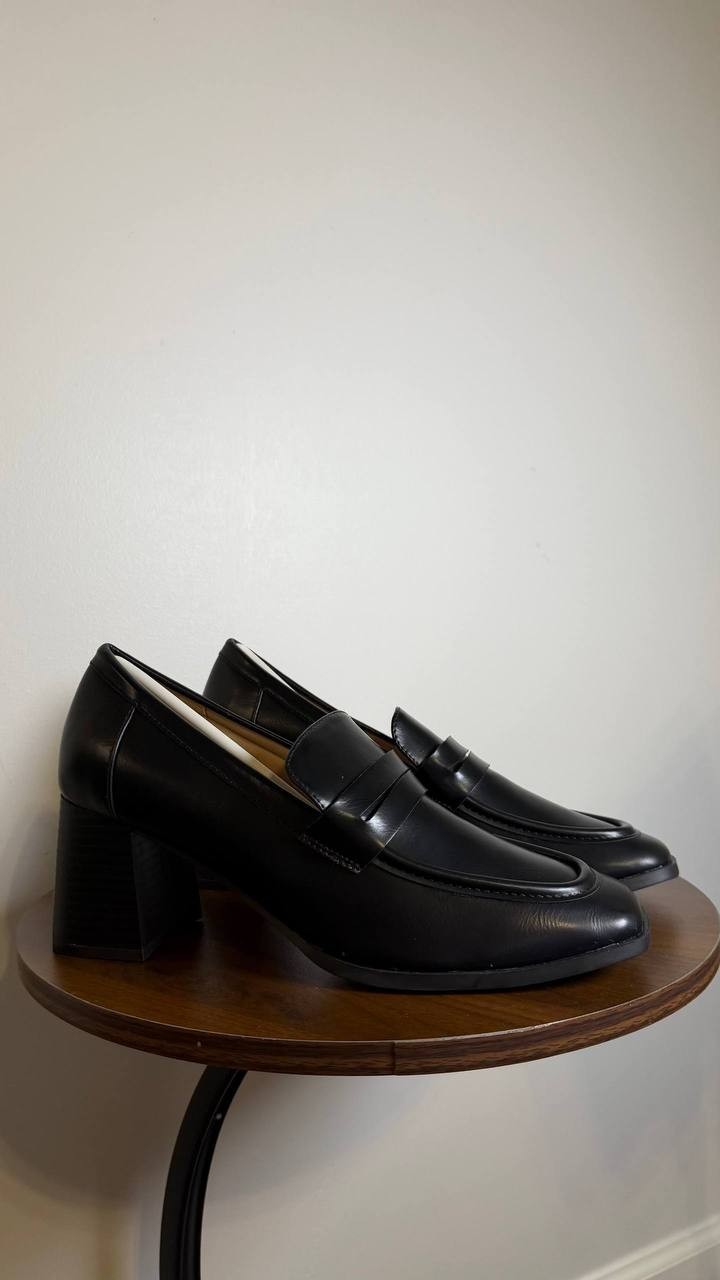 Journee Stacked Heel Pumps 9.5M Black Man‑Made New in Box MSRP $59.99