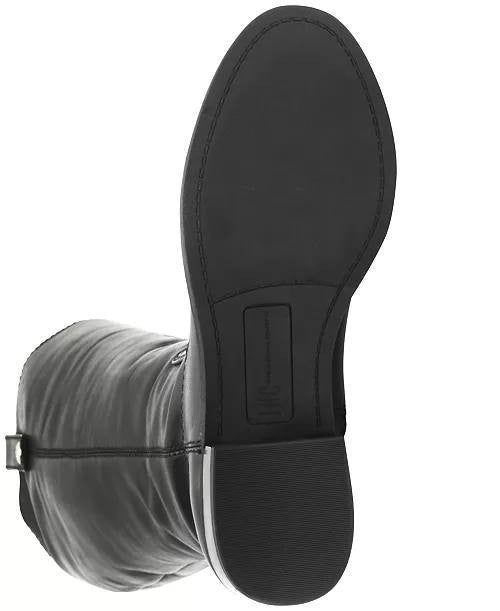 I.N.C.  Riding  Boots  Black  Leather  9W  XWC  New  $189.90
