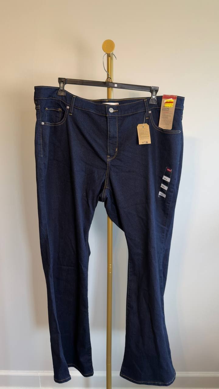 Levi’s 315 Shaping Bootcut Jeans Plus Size 22W Darkest Sky NWT $69.50