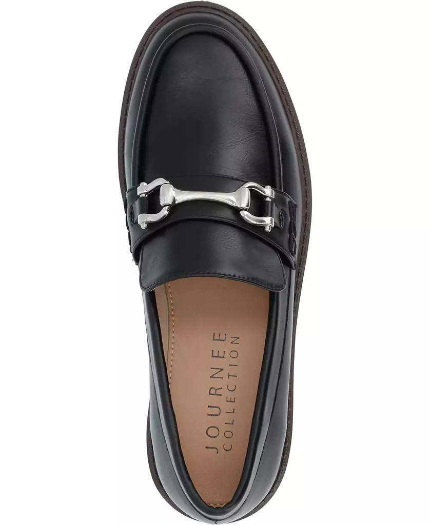 Journee Black Polyurethane Loafers 9.5M New w/o Box MSRP $93