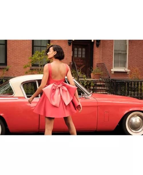 Disney Minnie Mouse Bow‑Back Fit & Flare Party Dress Red M NWT $129