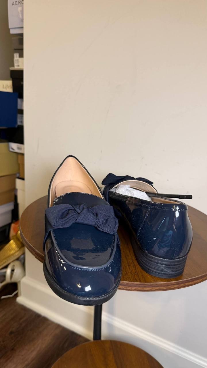 Bandolino Dark Blue Man‑Made Slip‑On Loafers 12W New in Box MSRP $79