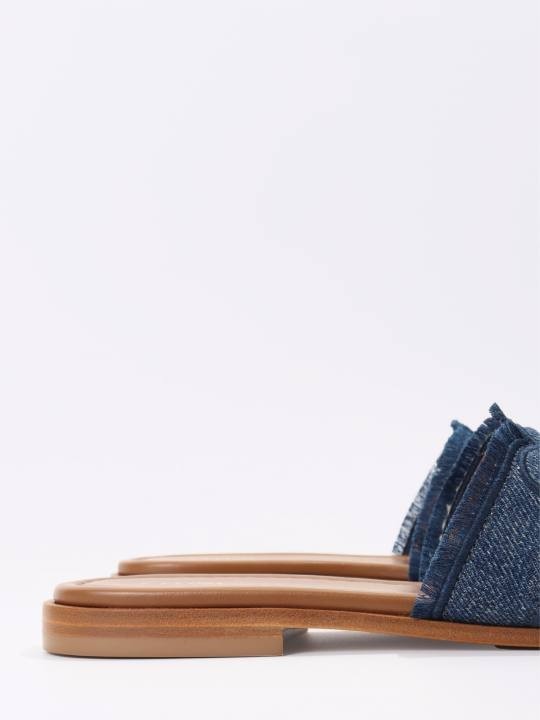 Celine Marina Mule Denim  Cotton 39 Pre‑owned Excellent