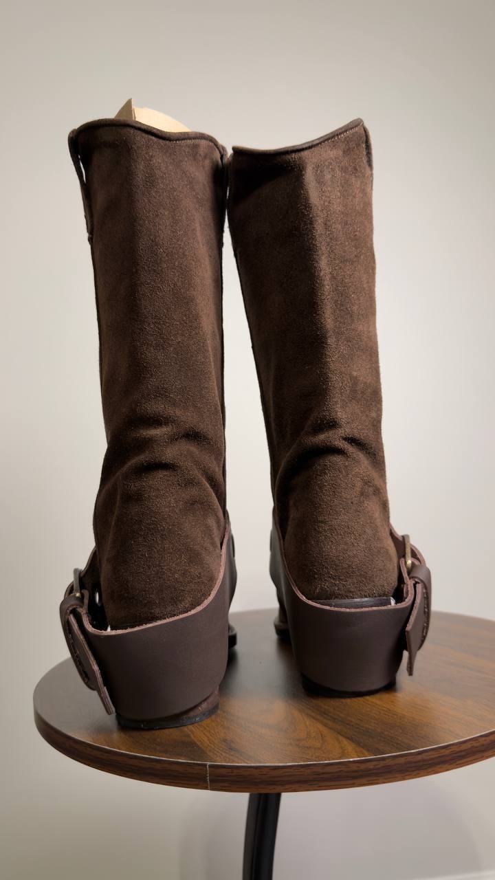 Steve  Madden  Ashwood  Western   Boots  Brown  Suede  6  New  in  Box  $189.95