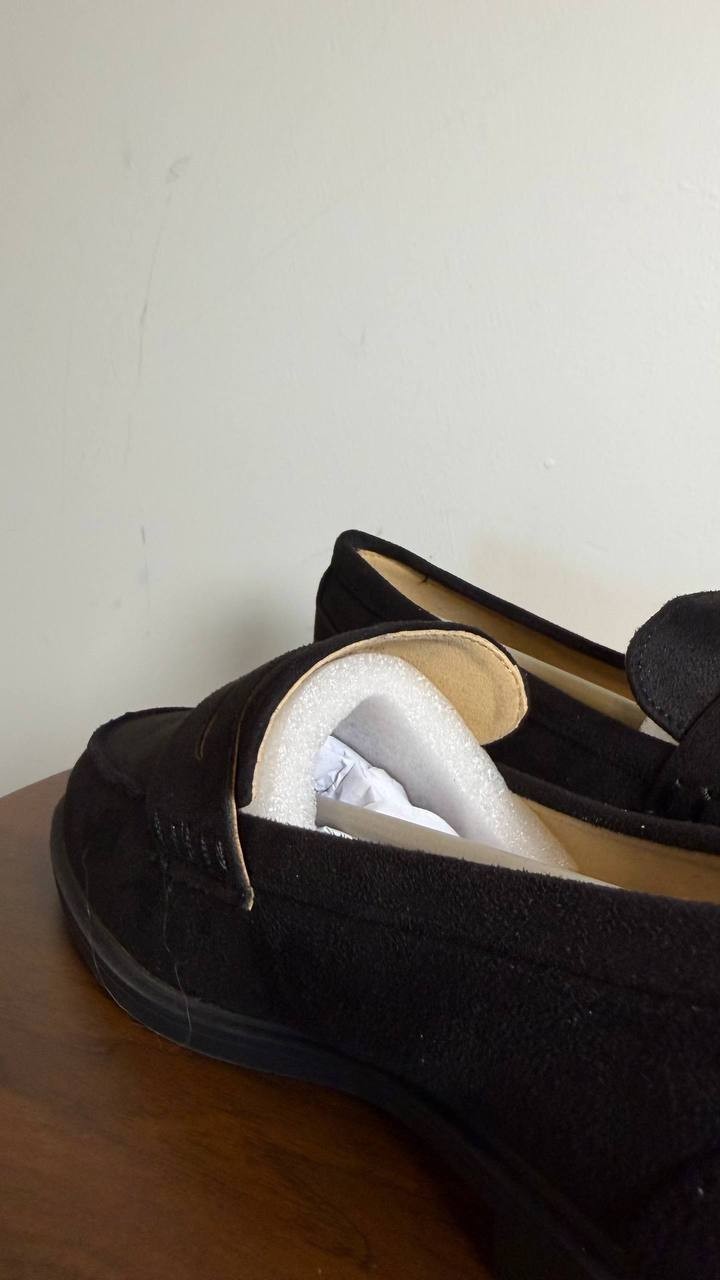 Journee Brooks Loafers 8W Black Penny Block Heel Slip‑On Comfort NIB msrp$93