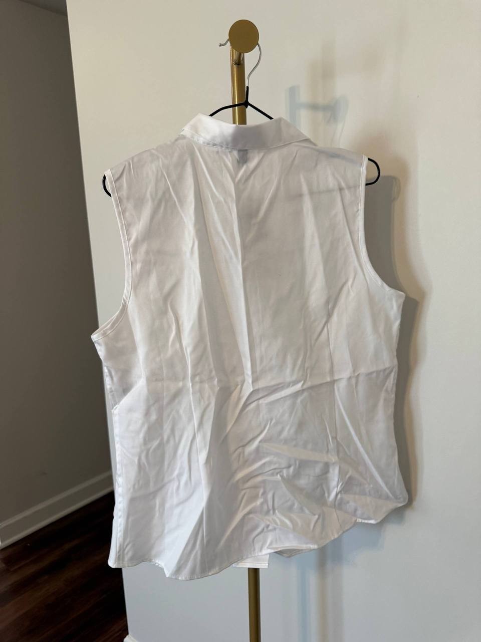 Jones New York Cotton Sleeveless Blouse White SIZE M NWT MSRP$69.50