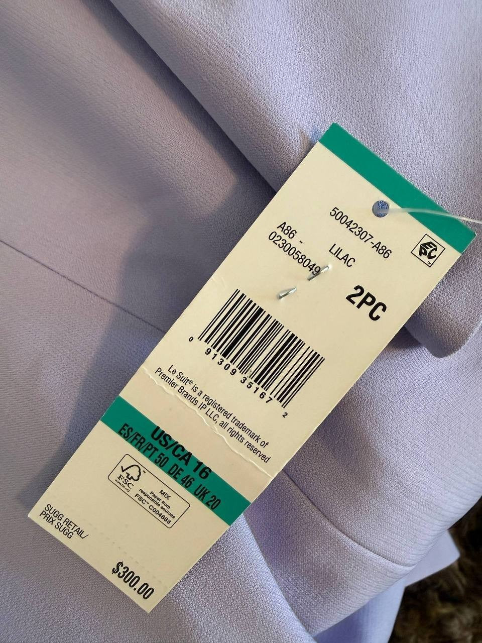 Le Suit Elongated Blazer Dress Suit Set – Size 16 – NWT – $300