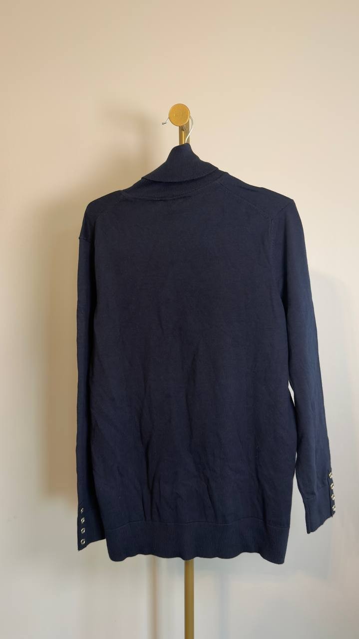 Tommy Hilfiger Cotton Lightweight Turtleneck Top Sky Captain XL NWT $69.50