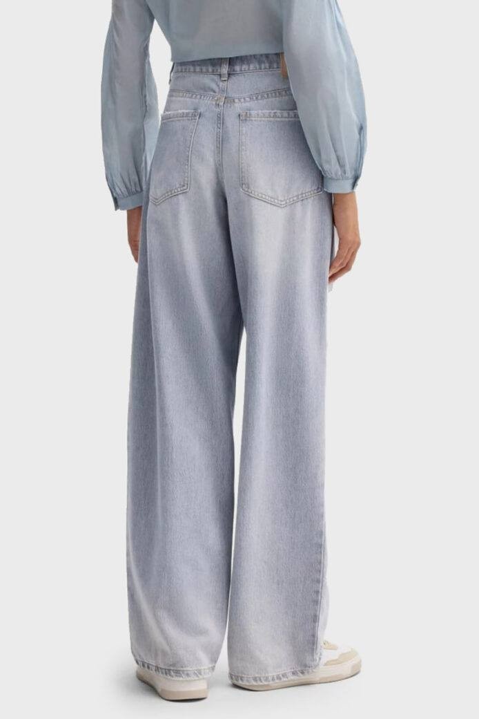 BOSS Orange Slouchy Pleated Wide‑Leg Denim Pants Charcoal 31 NWT $198