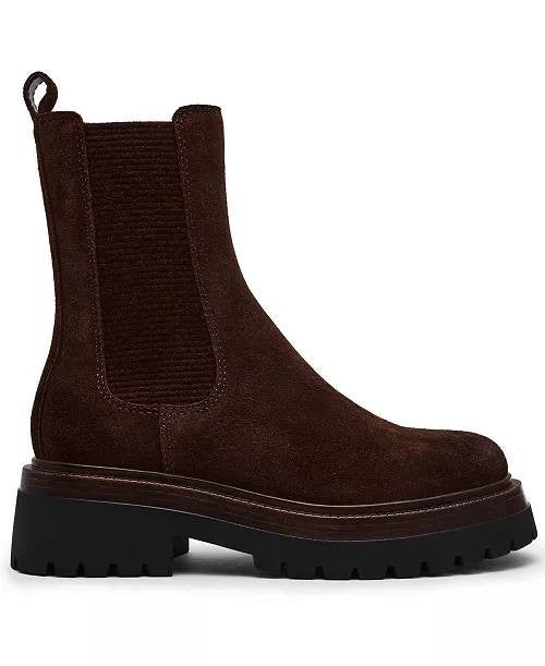 Steve  Madden  Chelsea  Booties  Brown  Suede  6.5  New  With Box  $149