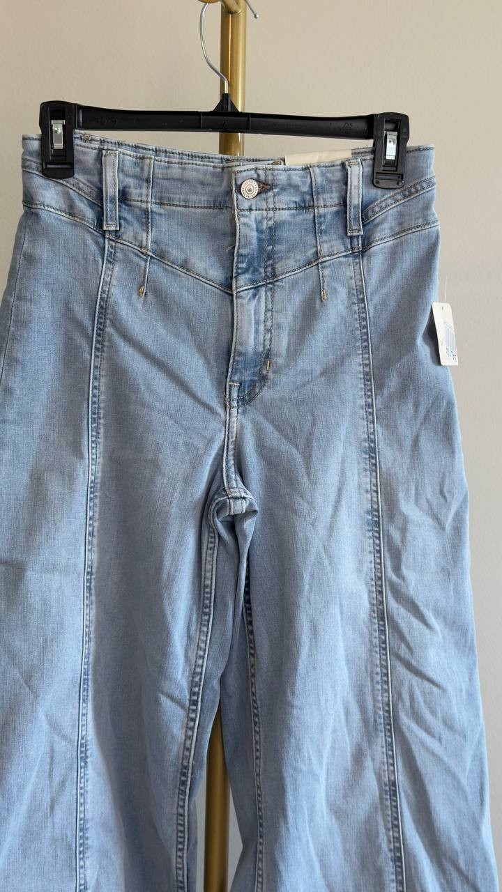 We The Free Libre Front Yoke Wide Leg Jeans Blue 27 NWT $98