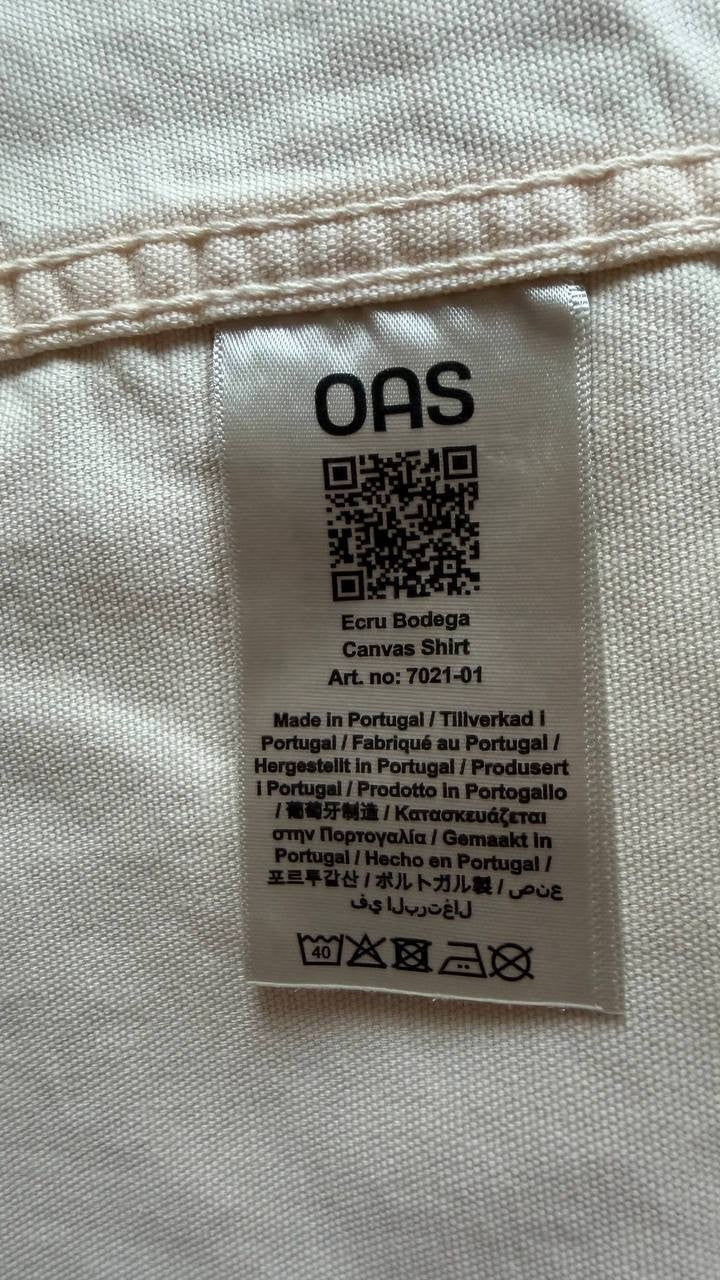 OAS Men’s Calbanum Crochet Camp Shirt Green M $170 NWT