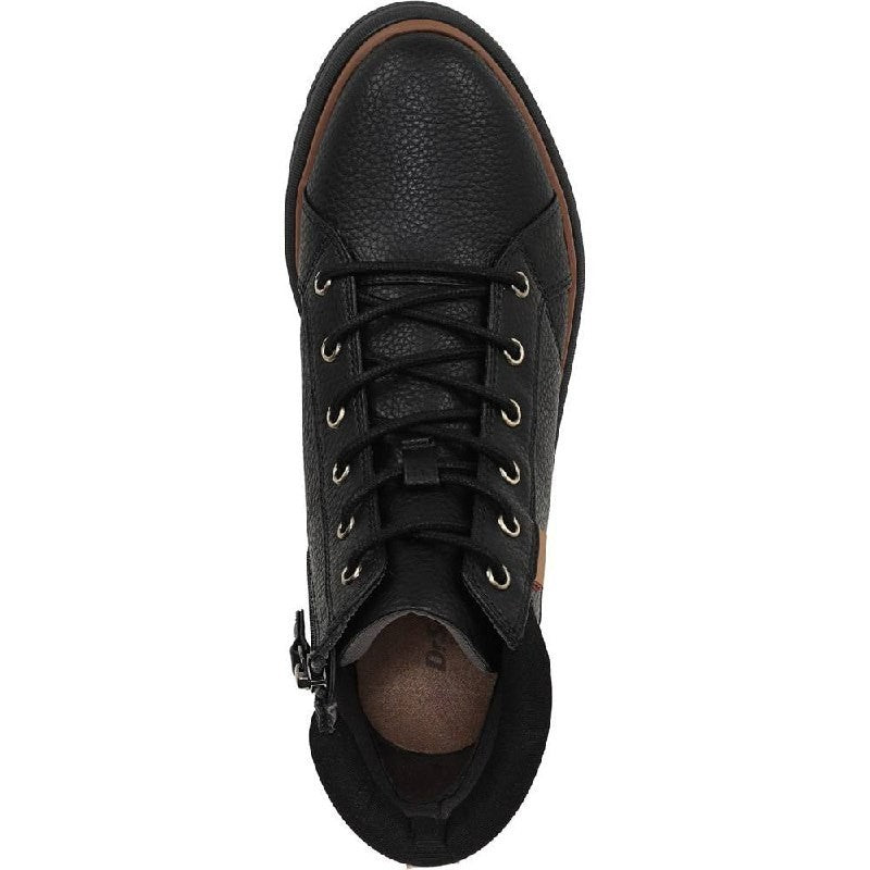 Dr. Scholl’s Nice Day Max Alpine Boots 7M Black Faux Leather Wedge NIB msrp$125