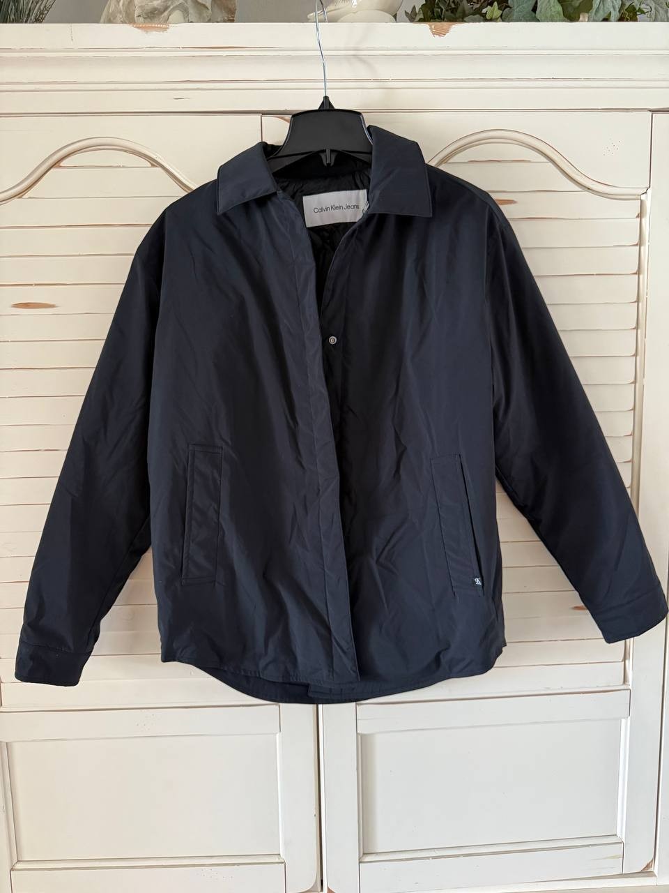 Calvin Klein Jeans Women's Quilted Jacket Black - Full Zip, Regular Fit