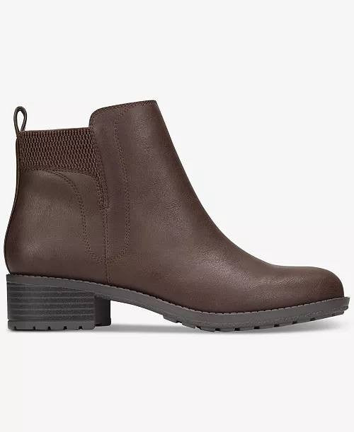 Style&Co Dark Roast Man‑Made Lug Booties 7.5M New in Box MSRP $69.90