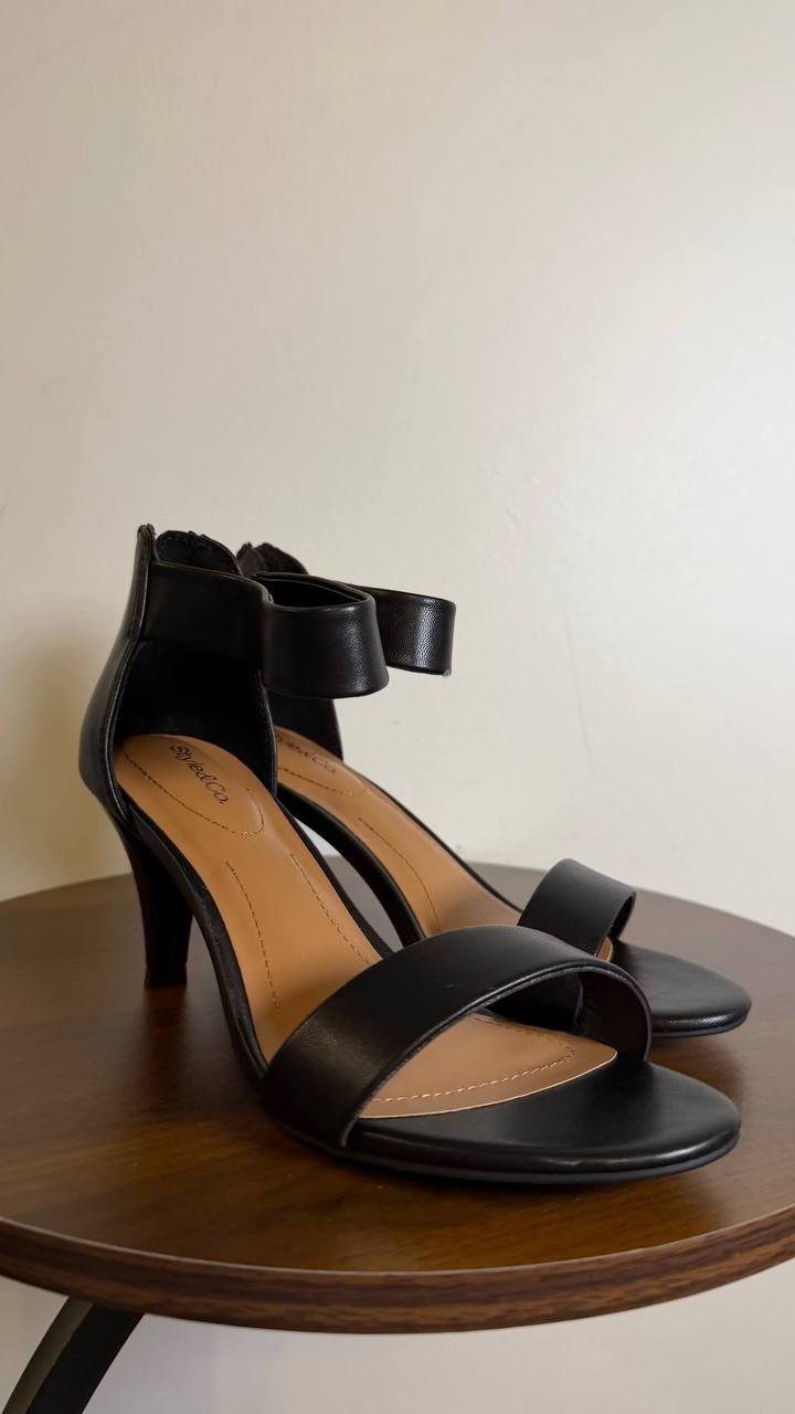 Style&Co Women’s Dress Sandals 7M Black Man-Made – New in Box MSRP $59.90