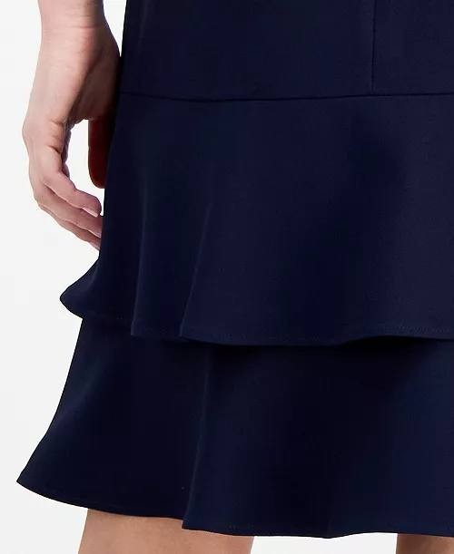 Le Suit Tulip‑Collar Jacket & Tiered Skirt Suit Set – Size 6 – NWT – $265