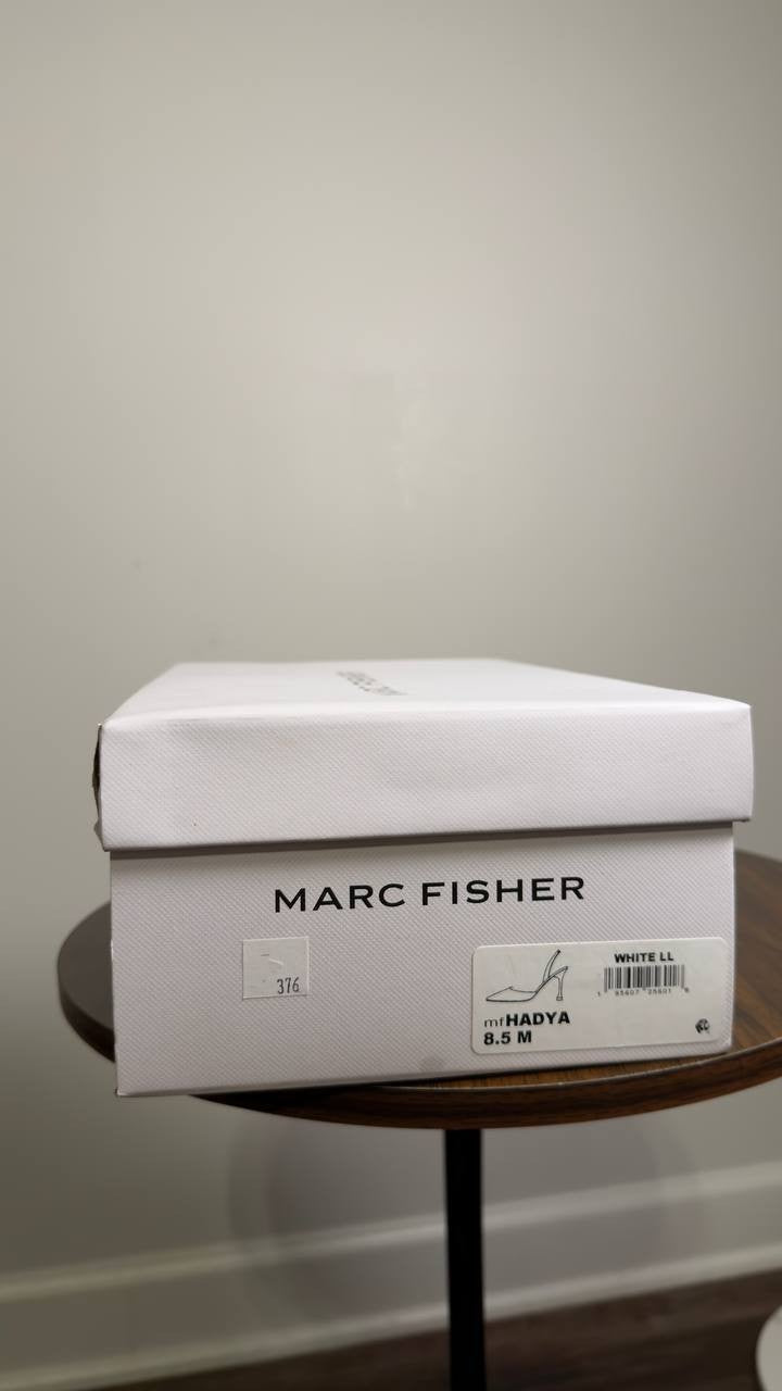 Marc  Fisher  Hadya  Slingback   Pumps  White  8.5  M  New  in  Box  $89
