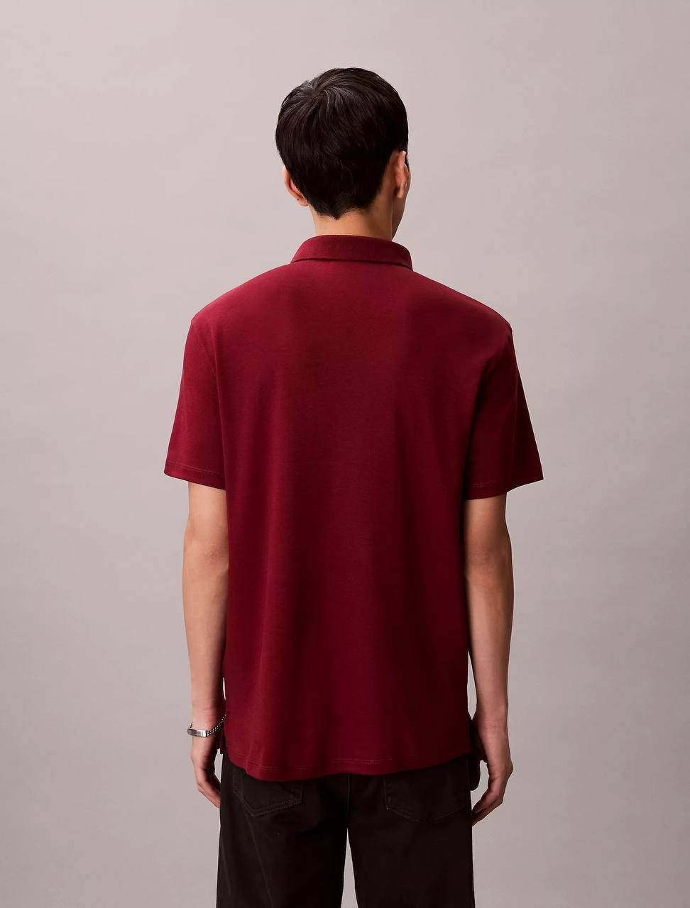 Calvin Klein Men’s Supima Cotton Classic Polo Shirt Renaissance Red L $89 NWT