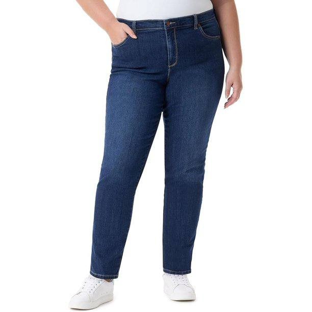 Gloria Vanderbilt Women’s Plus Amanda Straight Jeans Madison Size18W NWT MSRP$52