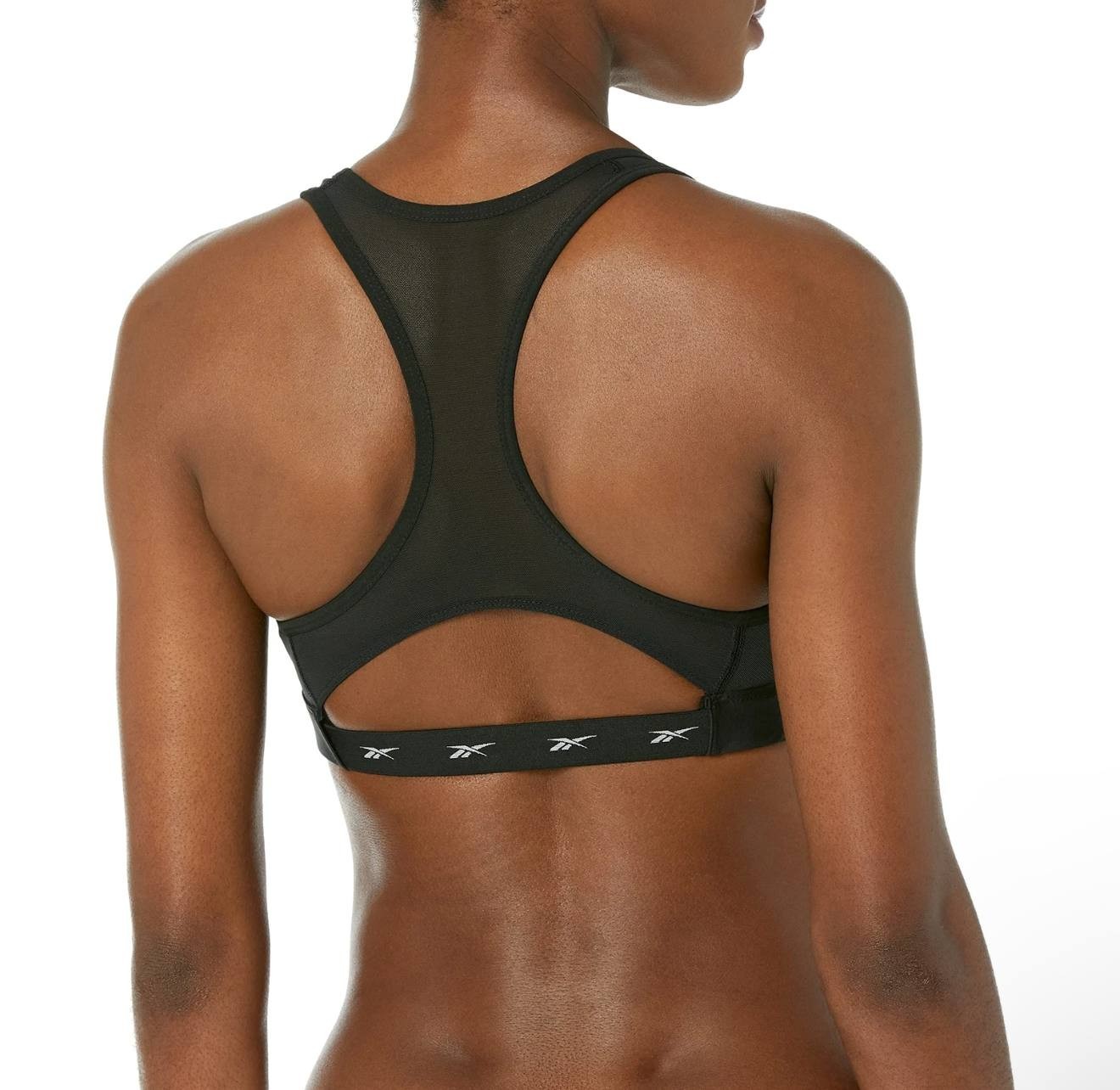 Reebok Women’s Lux Vector Racer Bra Black $40 NWT