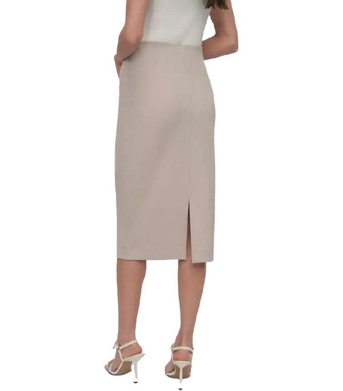 DKNY Pull‑On Pencil Skirt Pebble Ivory XL Good Pre‑Owned Condition msrp$59