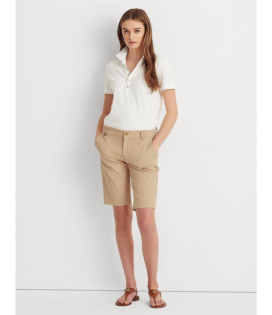 Lauren Ralph Lauren Bermuda Shorts Brown Size 16 NWT Cotton Twill Tailored