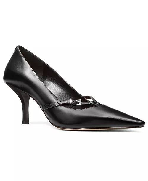 Michael Michael Kors Black Leather Pointed Toe Pumps Size 8.5M NIB MSRP $150