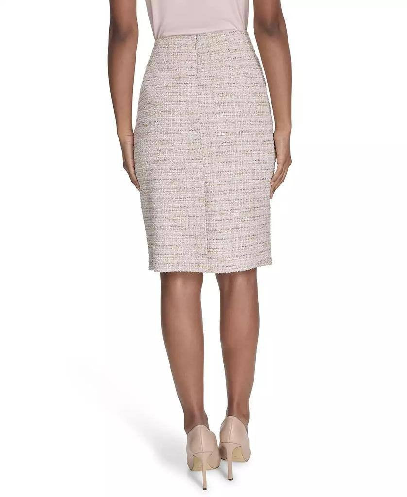 Calvin Klein Women’s Tweed Pencil Skirt Soft Taupe Multi Size 2P NWT $89