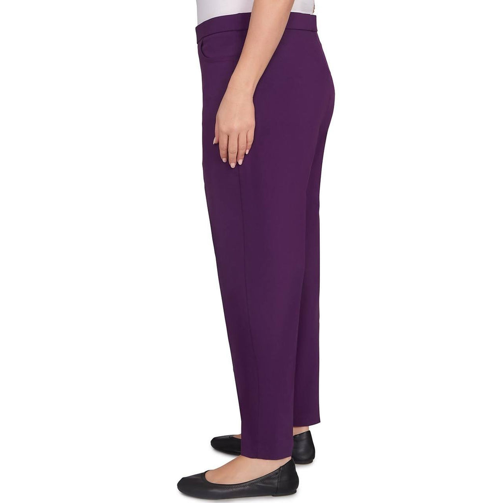Plus Women’s Allure Fitted Stretch Short Length Pant 2X Purple NWT $52