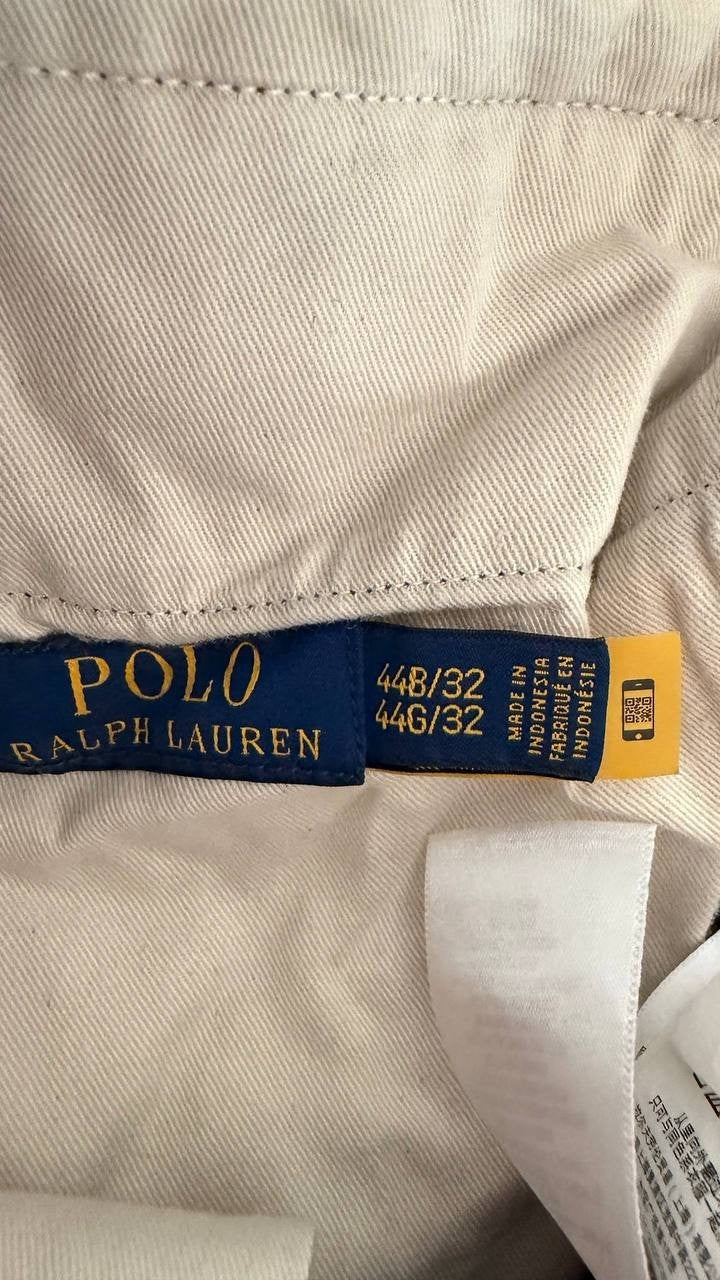 Polo Ralph Lauren Men’s Slub Canvas Slim Fit Cargo Trousers Black 44B/32 $238 NW