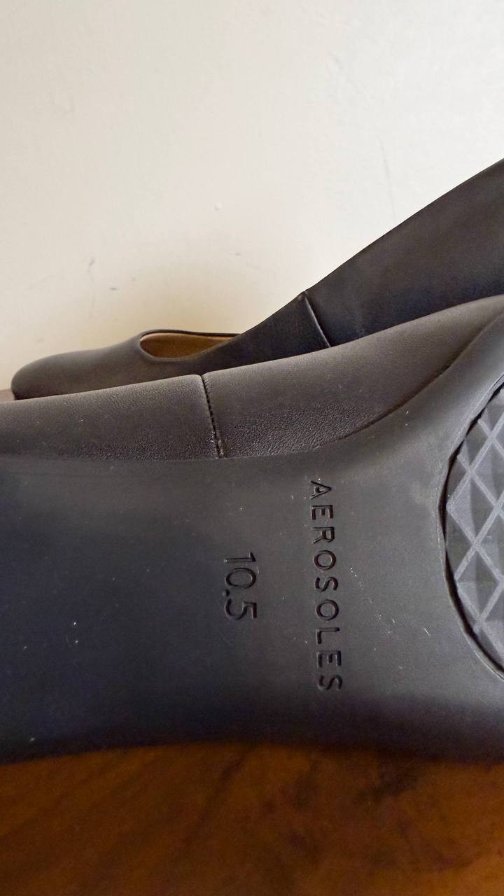 Aerosoles Pumps 10.5M Black Leather – New in Box MSRP $120